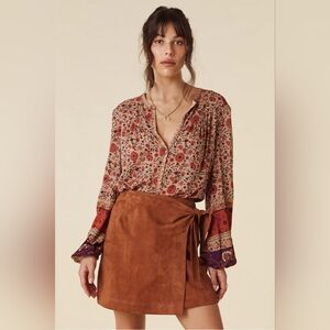 Floral Print Blouse - Multicolor